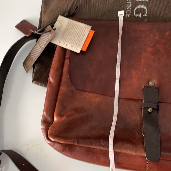 Chiarugi Old Tuscany Leather Messenger Bag WT - Picture 13 of 15